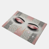 Monogram Glitter Wimpers Deurmat (Schuin)