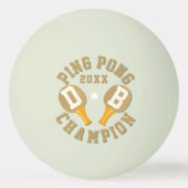 Monogram gloed in de donkere kampioen Ping Pong Ba Pingpongbal (Voorkant)