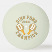 Monogram gloed in de donkere kampioen Ping Pong Ba Pingpongbal (Achterkant)