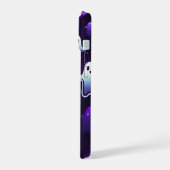 Monogram gloeiende geesten in de nacht iPhone 15 case (Linkerkant)