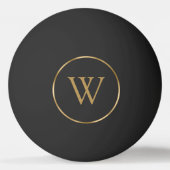 Monogram Gold Black Pingpongbal (Achterkant)