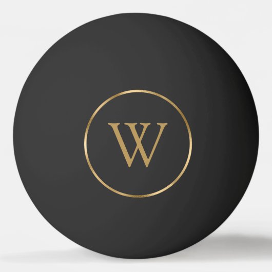 Monogram Gold Black Pingpongbal (Achterkant)
