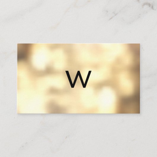 Monogram | Gold Boke Visitekaartje (Voorkant)