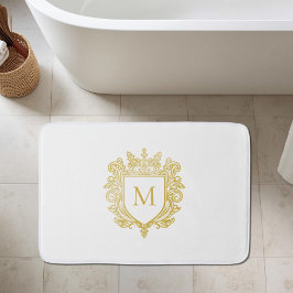 Monogram Gold Crest Badmat