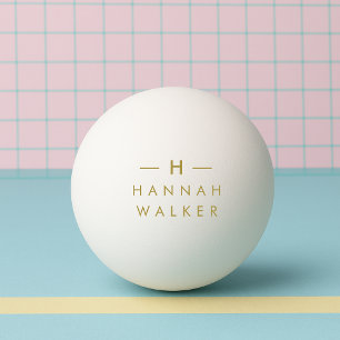 Monogram Gold   Elegant-minimalistische klas Pingpongbal