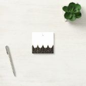Monogram Gold en zwart Deco Patroon Post-it® Notes (Kantoor)