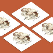 Monogram Gold Event Planner Vierkante Visitekaartje