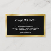 Monogram | Gold Executive Visitekaartje (Achterkant)