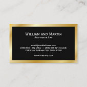 Monogram | Gold Executive Visitekaartje (Achterkant)