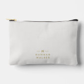 Monogram Gold Grey | Minimale legant Modern Etui (Voorkant)
