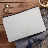 Monogram Gold Grey | Minimale legant Modern Etui