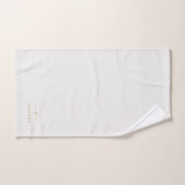 Monogram Gold Grey | Minimale legant Modern Handdoek (Handdoek)