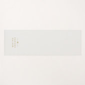 Monogram Gold Grey | Minimale legant Modern Yogamat (Voorkant (horizontaal))