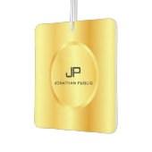 Monogram Gold Kijk elegant Moderne Sjabloon Luchtverfrisser (Links)