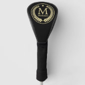 Monogram Gold Laurel Leaf Star Golfheadcover (Voorkant)