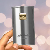 Monogram Gold Logo Metallic Magicien Visitekaartje