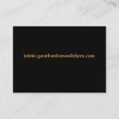 Monogram Gold  Metaal Visitekaartje (Achterkant)