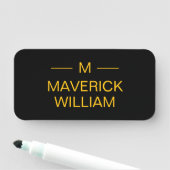 Monogram Gold Naamplaatje (In situ)