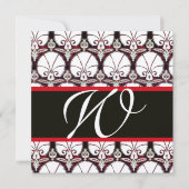 MONOGRAM Gold RODE DAMASKCARNATIES Kaart (Voorkant)