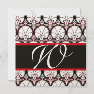 MONOGRAM Gold RODE DAMASKCARNATIES Kaart