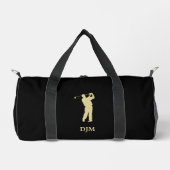 Monogram Gold Silhouette Golfer Plunjezak (Voorkant)