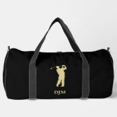 Monogram Gold Silhouette Golfer Plunjezak (Voorkant)