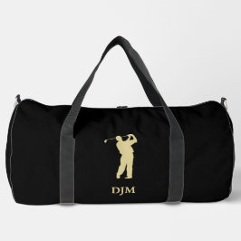 Monogram Gold Silhouette Golfer Plunjezak