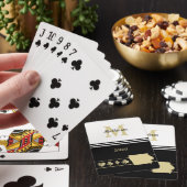 Monogram Gold Silhouette Iowa Pokerkaarten (Insitu)