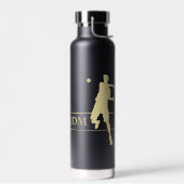 Monogram Gold Silhouette Tennis Player Waterfles (Links)