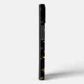 Monogram Gold Snowflakes en sterren Case-Mate iPhone Case (Achterkant / Rechts)