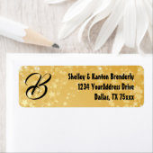 Monogram Gold Stars Label (Insitu)