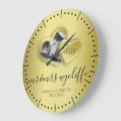 Monogram Gold Valentijn Papier Cutout Hartelijk fo Grote Klok (Hoek)