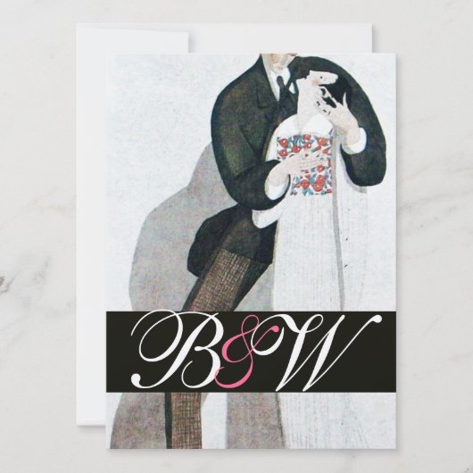 MONOGRAM GOLD VAN DE ROMANTISCHE BRIDE EN GROOM WE KAART (Voorkant)