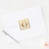 Monogram Golden G Elegante Stickers (Envelop)