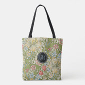 Monogram Golden Lily William Morris Tote Bag (Achterkant)