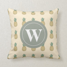 Monogram Golden Pineapple Kussen