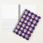 Monogram Golden Retriever Whimsical Sun Custom Notitieboek (Binnen)