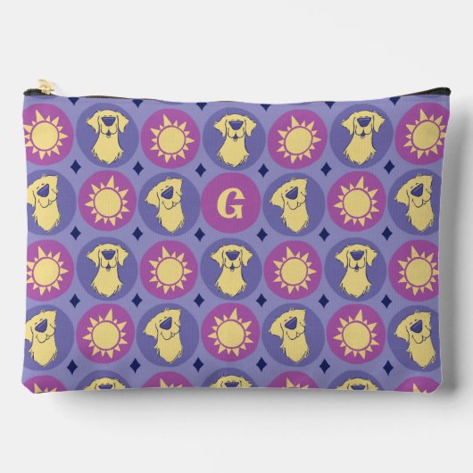 Monogram Golden Retriever Whimsical Sun Large Etui (Voorkant)
