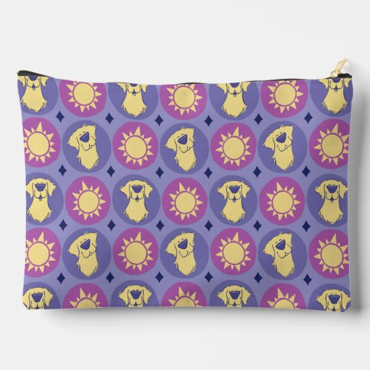 Monogram Golden Retriever Whimsical Sun Large Etui (Achterkant)