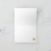 Monogram Golden S Elegant Personal Note Kaart (Binnen)