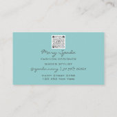 Monogram Golden Shoes Heels Logo Shop QR Water Visitekaartje (Achterkant)