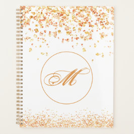Monogram Golden Sparkles Planner