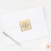 Monogram Golden T Elegante Stickers (Envelop)