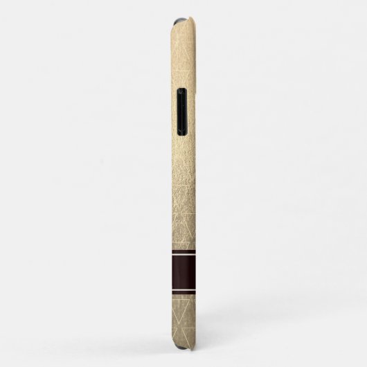 Monogram Golden Triangle Patroon Case-Mate iPhone Case (Achterkant/rechts)