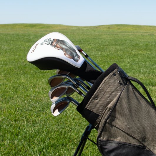 Monogram Golf Bag Golf Head Hoesje Golfheadcover (Insitu)