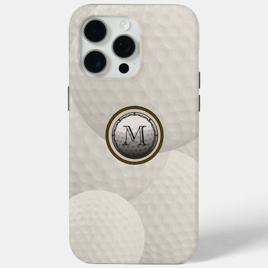 Monogram Golf Ball iPhone 6 Hoesje (Achterkant)