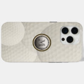 Monogram Golf Ball iPhone 6 Hoesje (Achterkant (horizontaal))