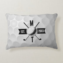 Monogram Golf Ball Texture & Club Initiaal