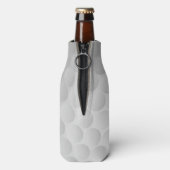 Monogram Golf Ball Texture & Club Initiaal Flesjeskoeler (Fles Achterkant)