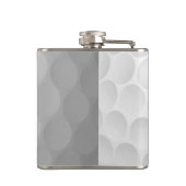 Monogram Golf Ball Texture & Club Initiaal Heupfles (Achterkant)